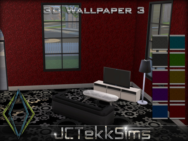 Sims 4 — 3D Wallpaper 3 by JCTekkSims — Created by JCTekkSims.