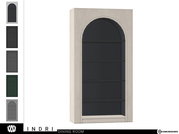 Sims 4 — Indri Shelf Unit by wondymoon — - Indri Dining Room - Shelf Unit - Wondymoon|TSR - Creations'2022