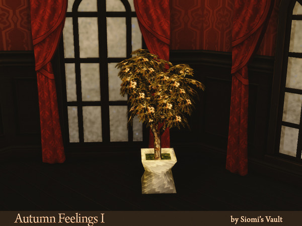 Sims 4 — Autumn Feelings set Plant #07 by siomisvault — Plant #07. It's a beautiful tree but really beautiful my