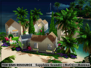 Sims 4 — Sapphire Scandi by Bozena — The house is located in the Sulani. Have fun Lot: 50x50 Value: $ 187 047 - rental