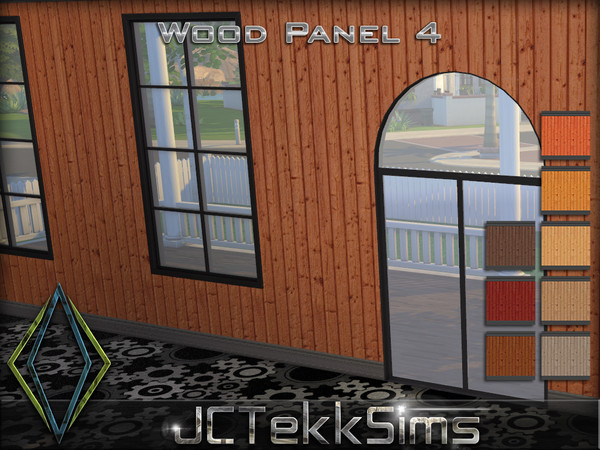 Sims 4 — Wood Panel 4 by JCTekkSims — Created by JCTekkSims.