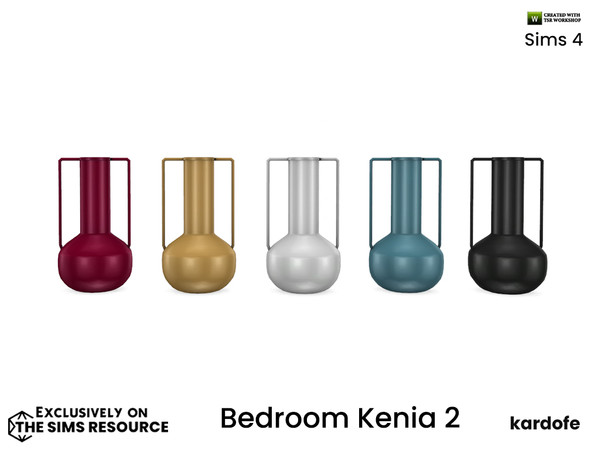 Sims 4 — kardofe_Bedroom Kenia_Vase by kardofe — Decorative vase in five colour options colour options