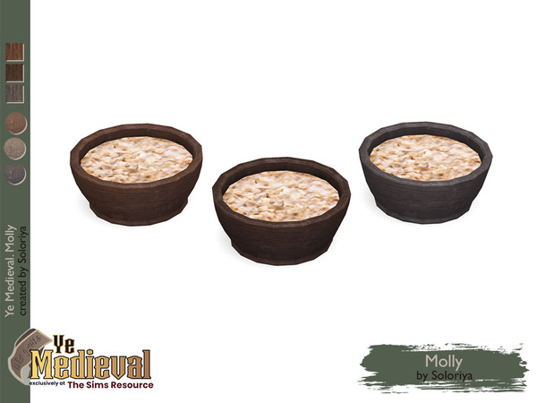 Sims 4 — Ye Medieval. Molly. Porridge by soloriya — Decorative porridge. Part of Ye Medieval Molly set. 3 color