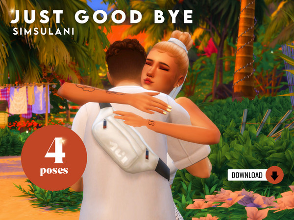 Sims 4 — Pose Pack couple  by Simsulani — Pose Pack " Just a goodbye" Adult poses - 6 poses