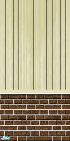 Sims 2 — Studio K BR01VWS - Vanilla by StudioKhagerks — Part of the Brick 01 & Vertical Wood Siding series. 20