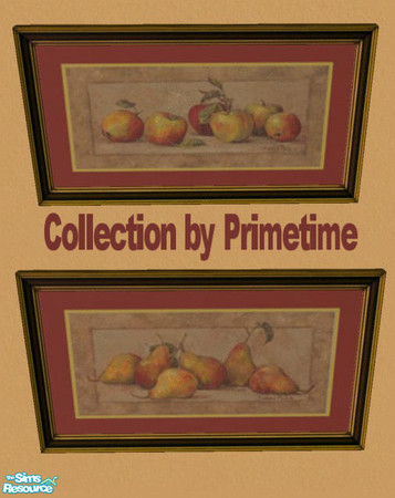 Sims 2 — PT Barbara Mock Fruit Fresco by Primetime024 — This collection contains 2 Fruity prints done on Rolling Hills.