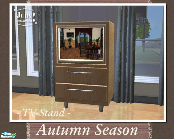 Sims 2 — Judy Autumn Living Room - TV Stand by judyhugsnoopy — A new recolor set to welcome Autumn Season. You must need