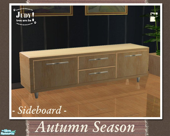 Sims 2 — Judy Autumn Living Room - Sideboard by judyhugsnoopy — A new recolor set to welcome Autumn Season. You must need