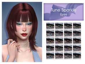 Sims 4 — Tune Sparkle Eyes by Lisaminicatsims — -Tune Sparkle Make Up Set -New Mesh -Face Paint category -HQ comatble -20