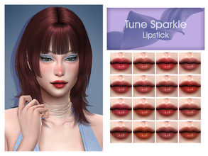Sims 4 — Tune Sparkle Lipstick by Lisaminicatsims — -Tune Sparkle Make Up Set -New Mesh -Lipstick category -HQ comatble