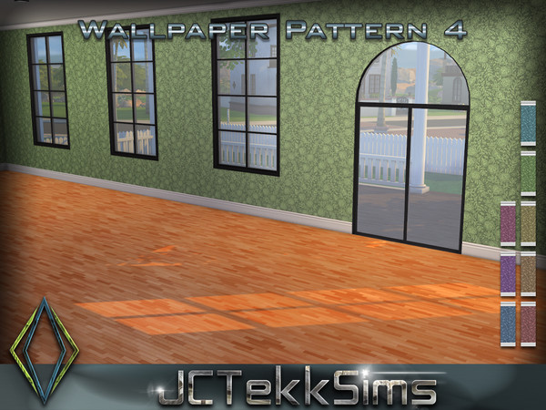 Sims 4 — Wallpaper Pattern 4 by JCTekkSims — Created by JCTekkSims.