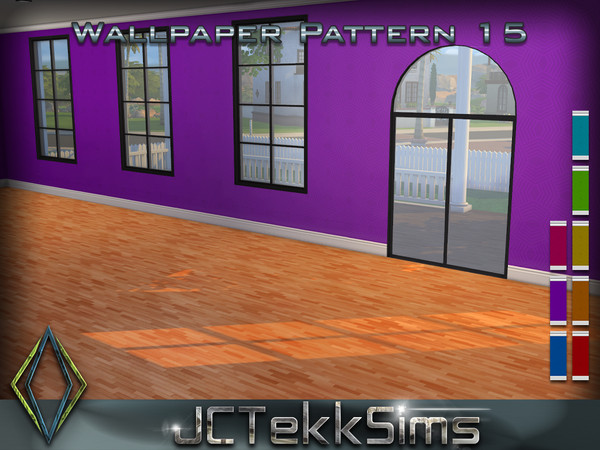 Sims 4 — Wallpaper Pattern 15 by JCTekkSims — Created by JCTekkSims.