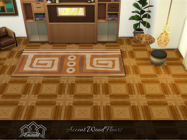 Sims 4 — Accent Wood Floors_Emerald_flr1 by Emerald — Reflect your taste and style with accent wood floors.
