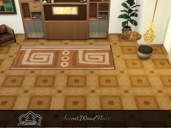 Sims 4 — Accent Wood Floors_Emerald_flr3 by Emerald — Reflect your taste and style with accent wood floors.