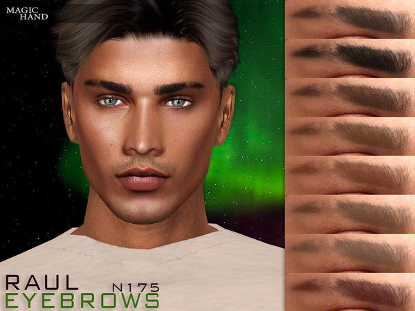 Sims 4 — [Patreon] Raul Eyebrows N175 by MagicHand — Slit eyebrows in 13 colors - HQ Compatible. Preview - CAS thumbnail
