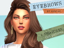 Sims 4 — Eyebrows no1 by Arnyak  by Arnyak2 — Eyebrows available in 6 swatches, all pictures taken in CAS.