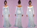 Sims 4 — Wedding Dress N11 by jlynn1301 — 16 Swatches (5 Lace + 11 Plain Coloured Swatches) Teen-Elder Original Mesh 