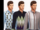 Sims 4 — Casual Smart by ZitaRossouw2 — Base game recolor Casual smart shirts for your sim guy 10 variations 