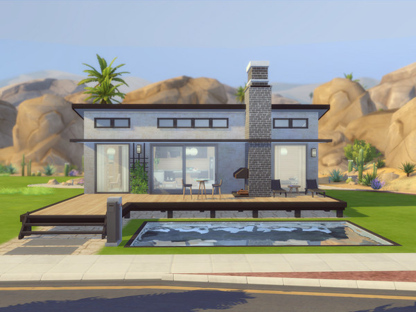 Sims 4 — Oasis Side - [No CC] by Addie25 — A beautiful house built in Oasis Springs ready for a family of 3. Master