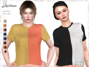 Sims 4 — Creation No: 120 by Asilkan — -8 Colors - New Mesh (All LODs) - All Texture Maps - HQ Compatible - Custom