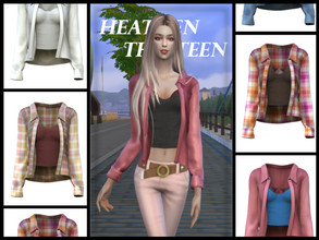 Sims 4 — WBHG: Open Shirt  by heathen13 — Part of my Where do Broken Hearts Go? - a Hiking/Mountaineering Wear