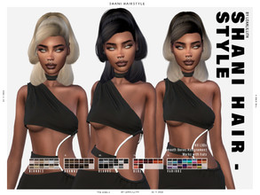 Sims 4 — Shani Hairstyle by Leah_Lillith — Shani Hairstyle All LODs Smooth bones Custom CAS thumbnail Works with hats To