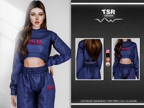 Sims 4 — CLOTHES SET-268 (SWEAT) BD798 by busra-tr — 10 colors Adult-Elder-Teen-Young Adult For Female Custom thumbnail