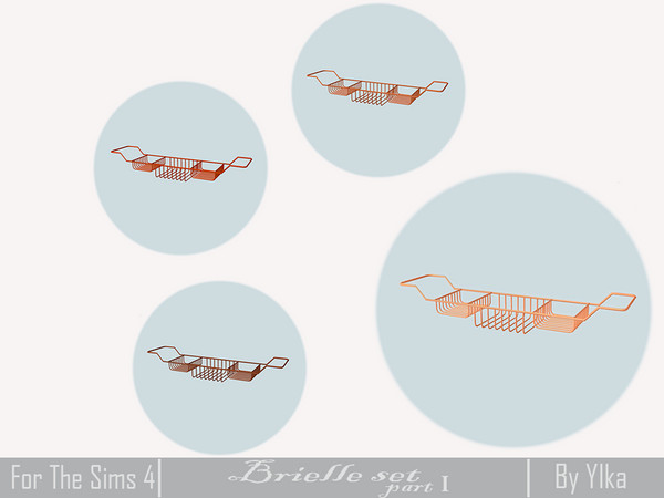 Sims 4 — [SJB] Brielle set part I - bath plank by Ylka by Ylka — Has 4 colors. You can see all the colors in the photo