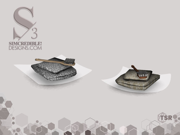 Sims 3 — Natural Camouflage Towels Tray by SIMcredible! — SIMcredibledesigns.com