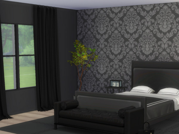 Sims 4 — Exclusive wallpaper by nordicsim1 — Classic wallpaper for bedroom and living room. Modern colors. 2 swatches.