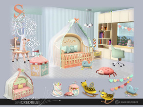 Sims 3 — Colors of Joy Bedroom by SIMcredible! — Your sim kids will get a new room with a playful air and candied colors.