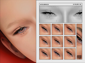 Sims 4 — Eyeliner | N138 by cosimetic — - Female - 10 Swatches. - 10 Custom thumbnail. - You can find it in the makeup
