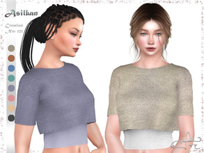 Sims 4 — Creation No: 121 by Asilkan — -8 Colors - New Mesh (All LODs) - All Texture Maps - HQ Compatible - Custom