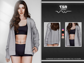 Sims 4 — CLOTHES SET-274 (CARDIGAN) BD810 by busra-tr — 10 colors Adult-Elder-Teen-Young Adult For Female Custom