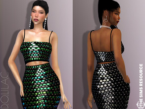 Sims 4 — Sequin Skirt [SET] DO653 by DOLilac — Custom thumbnail New Mesh 3 Colors Adult-Elder-Teen-Young Adult For Female