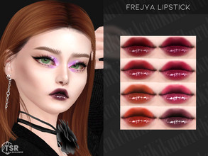 Sims 4 — Frejya Lipstick by Kikuruacchi — - It is suitable for Female and Male. ( Teen to Elder ) - 8 swatches - HQ