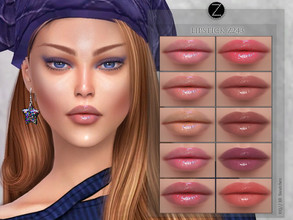Sims 4 — LIPSTICK Z243 by ZENX — -Base Game -All Age -For Female -10 colors -Works with all of skins -Compatible with HQ