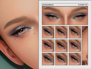 Sims 4 — Party Eyeshadow | N136 by cosimetic — - Female - 10 Swatches. - 10 Custom thumbnail. - You can find it in the