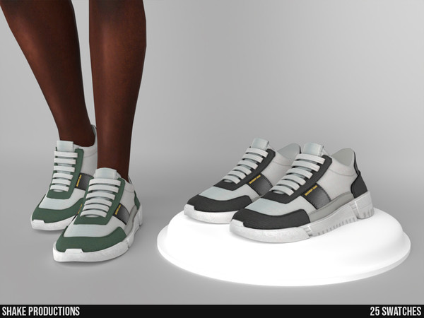 Sims 4 — 968 - Sneakers (Male) by ShakeProductions — Shoes/Sneakers HQ Compatible New Mesh All LODs Handpainted 25 Colors