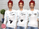 Sims 4 — Sweatshirt portrait  by dyokabb — Teen girl only Base game