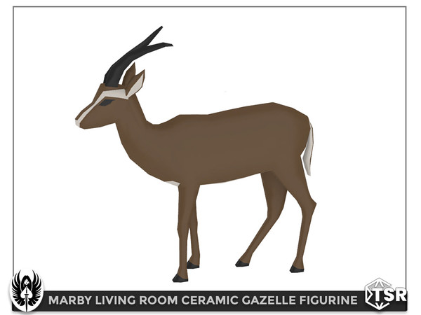 Sims 4 — Marby Living Room Ceramic Gazelle Figurine by nemesis_im — Ceramic Gazelle Figurine from Marby Living Room Set -