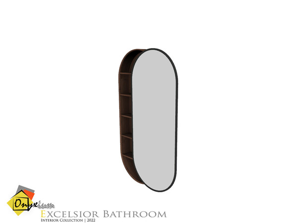 Sims 4 — Excelsior Mirror by Onyxium — Onyxium@TSR Design Workshop Bathroom Collection | Belong To The 2022 Year