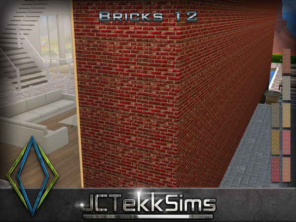 Sims 4 — Bricks 12 by JCTekkSims — Created by JCTekkSims.