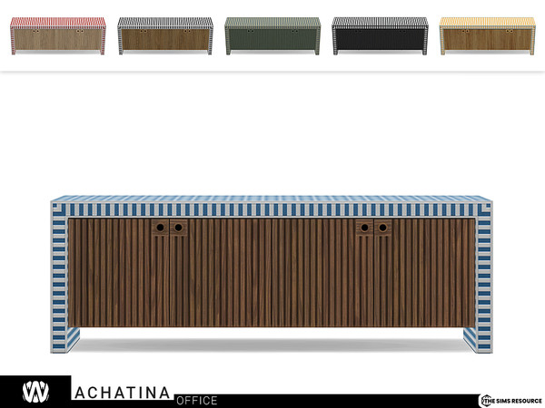 Sims 4 — Achatina Console by wondymoon — - Achatina Office - Console - Wondymoon|TSR - Creations'2022