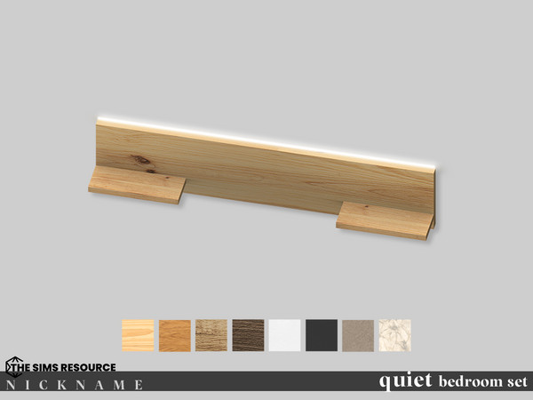 Sims 4 — quiet bedroom set_bed frame by NICKNAME_sims4 — quiet bedroom set 10 package files. quiet bedroom set_bed quiet