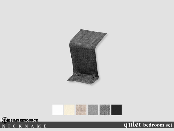 Sims 4 — quiet bedroom set_Bench blanket by NICKNAME_sims4 — quiet bedroom set 10 package files. quiet bedroom set_bed
