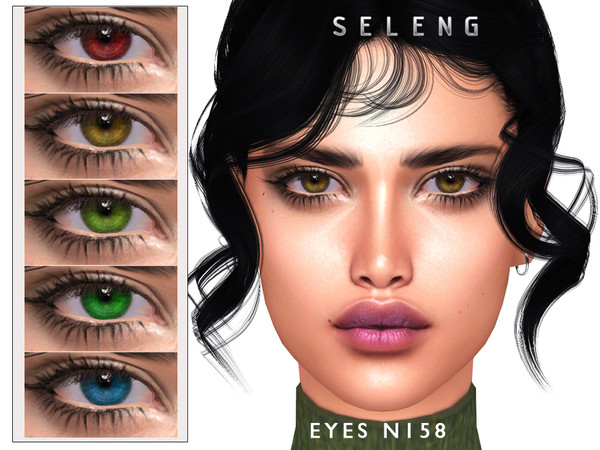 Sims 4 — Eyes N158 by Seleng — HQ compatible eyes with 15 colours. Allowed for all the ages. Enjoy!