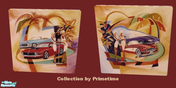 Sims 2 — PT A.A. Gockel Classic Cool by Primetime024 — This collection features 2 beautifully painted prints by the