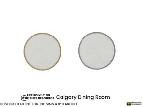 Sims 4 — kardofe_Calgary Dining Room_Mirror by kardofe — Round wall mirror, with metal frame, in two different options,