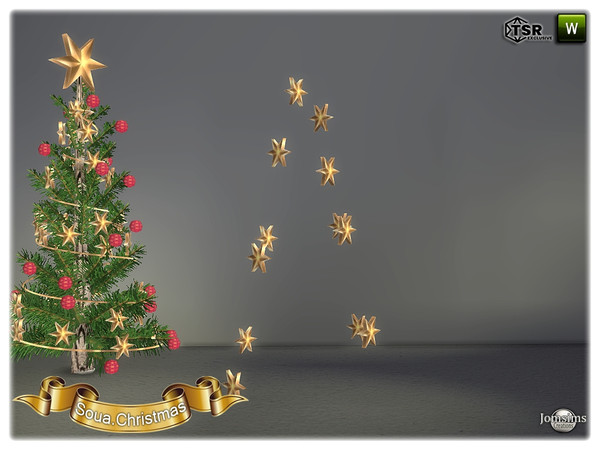 Sims 4 — Soua christmas stars for tree by jomsims — Soua christmas stars for tree